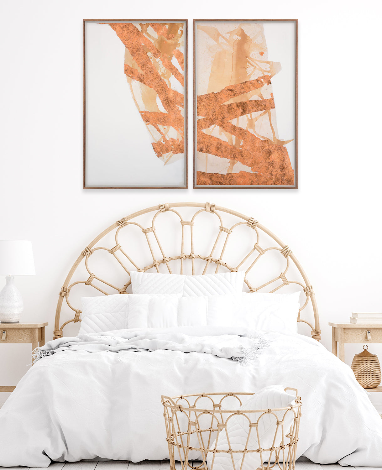 Copper Sticks Diptych