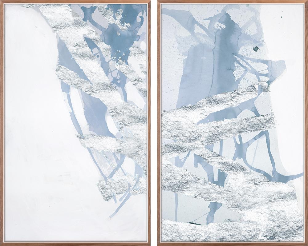 Platinum Sticks Diptych