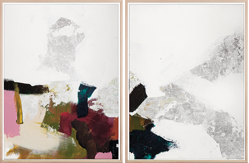 Snow Garden Diptych