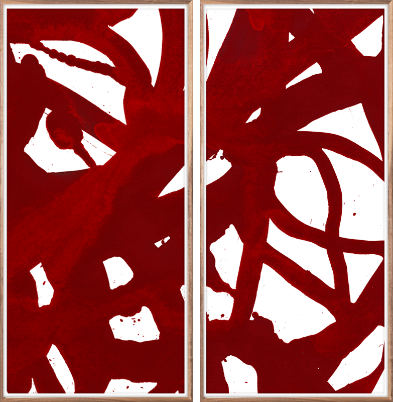 Malta Abstract Diptych