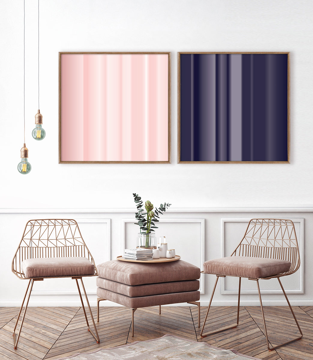 Amethyst Rose Diptych