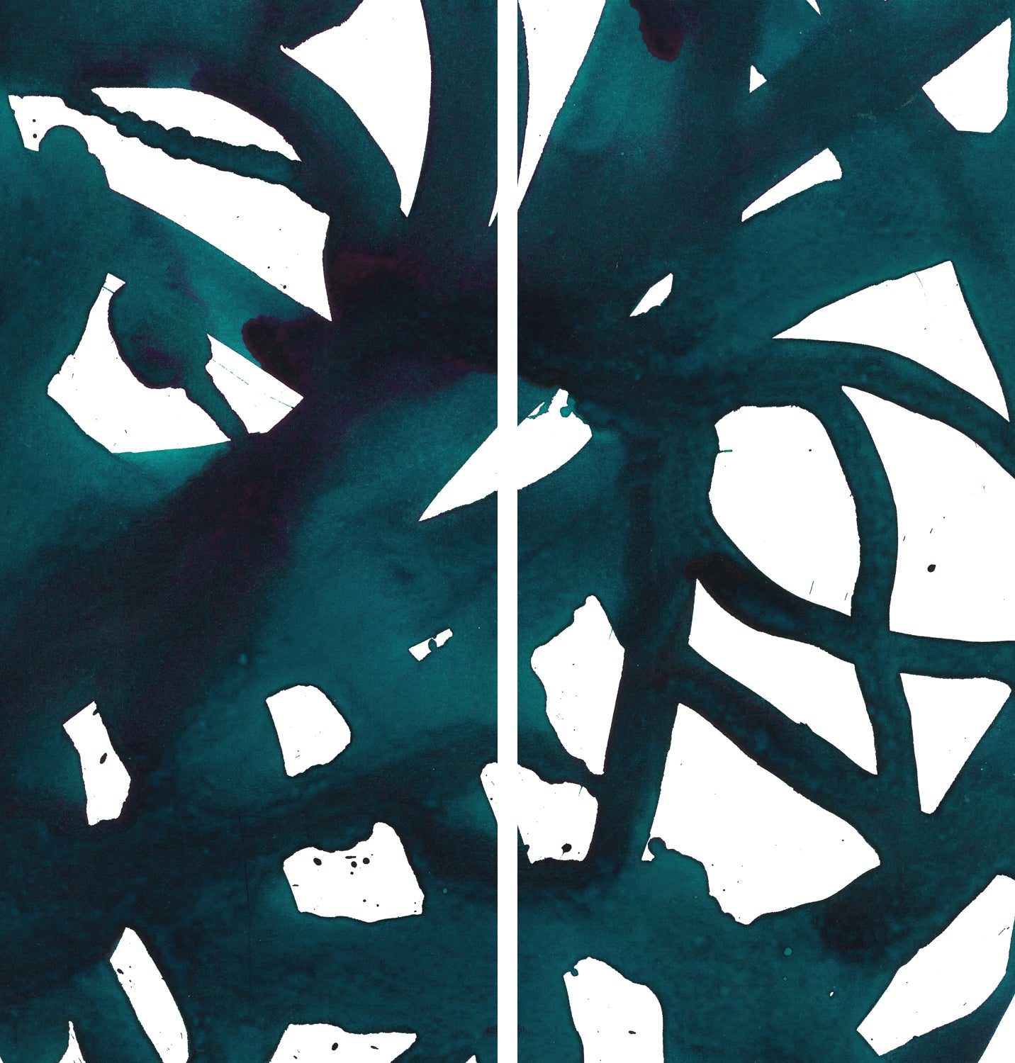 Malta Abstract Diptych