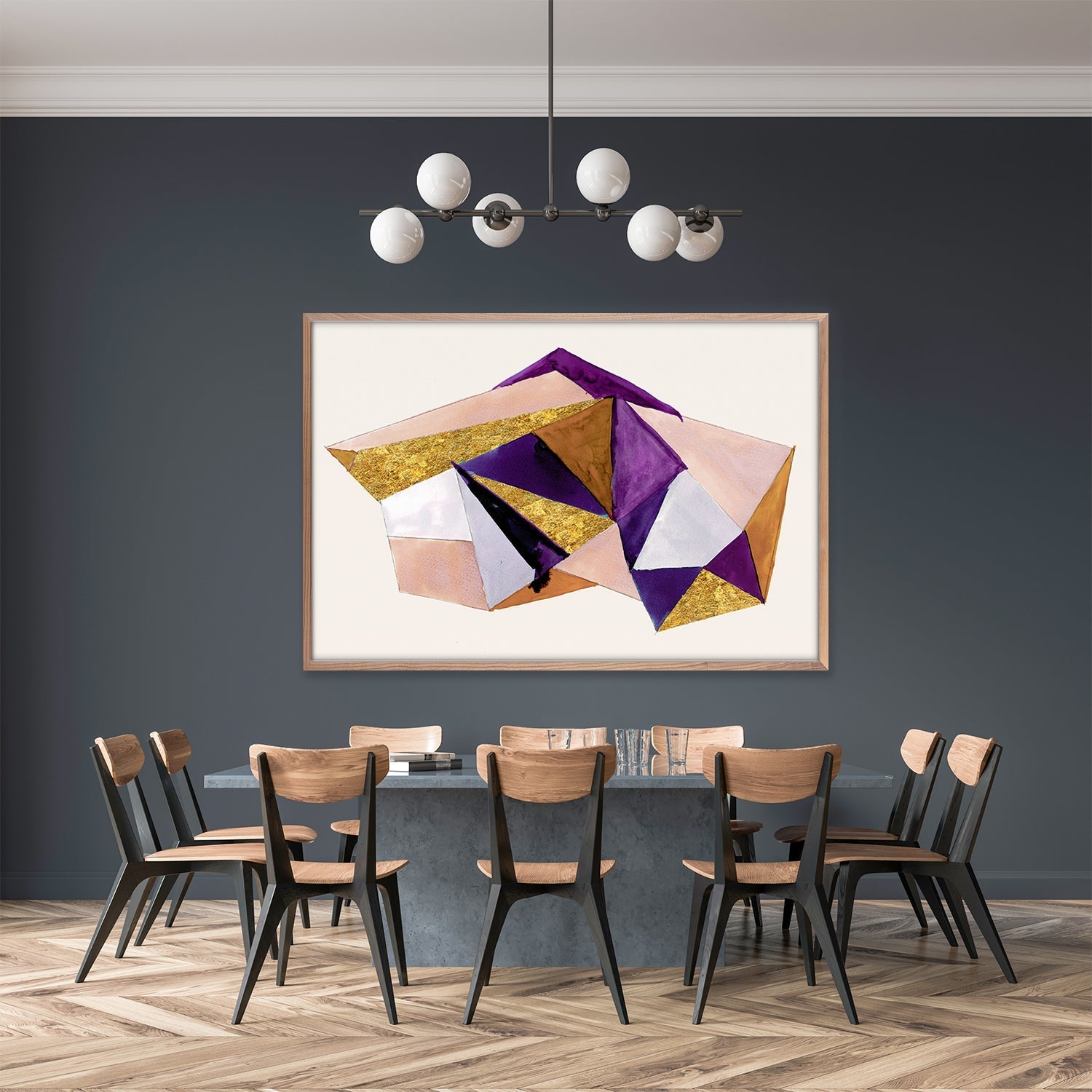 Rust Geometric Violet