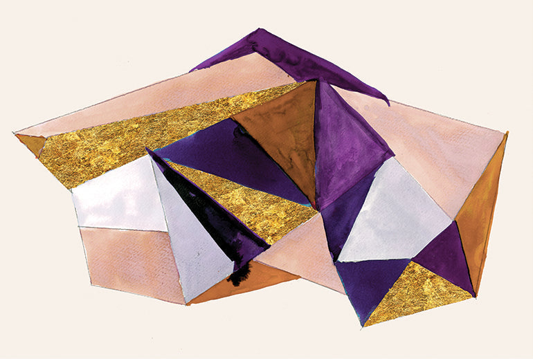 Rust Geometric Violet