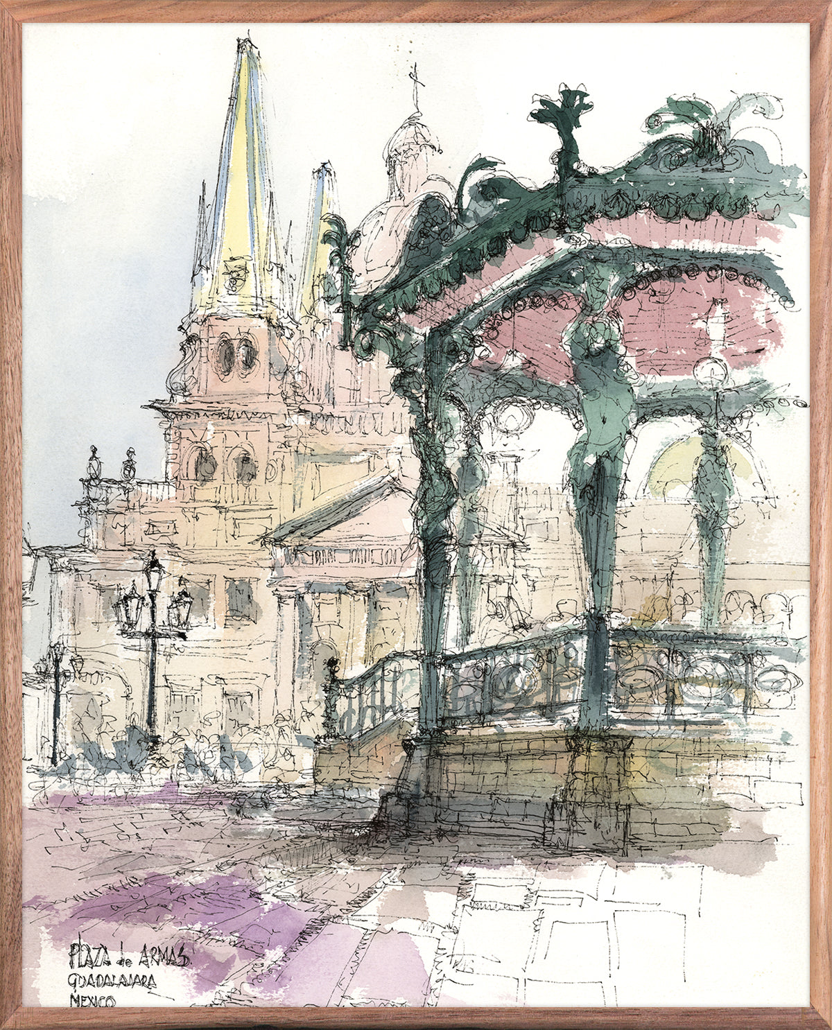 Plaza de Armas Guadalajara Mexico