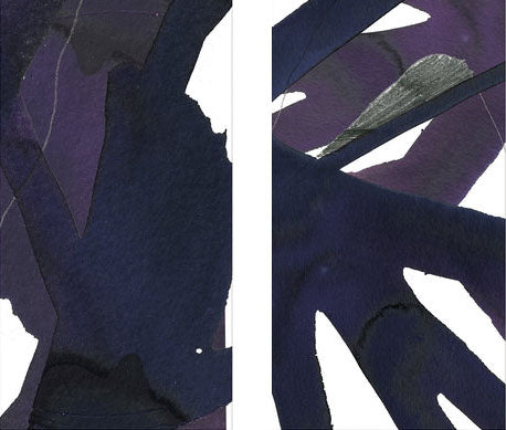 Jasper Graphite Diptych