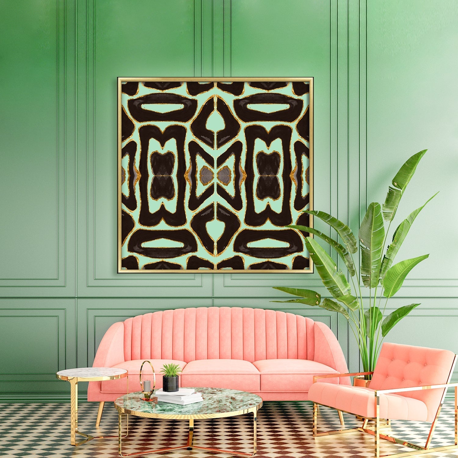 Jade Slab Mirror