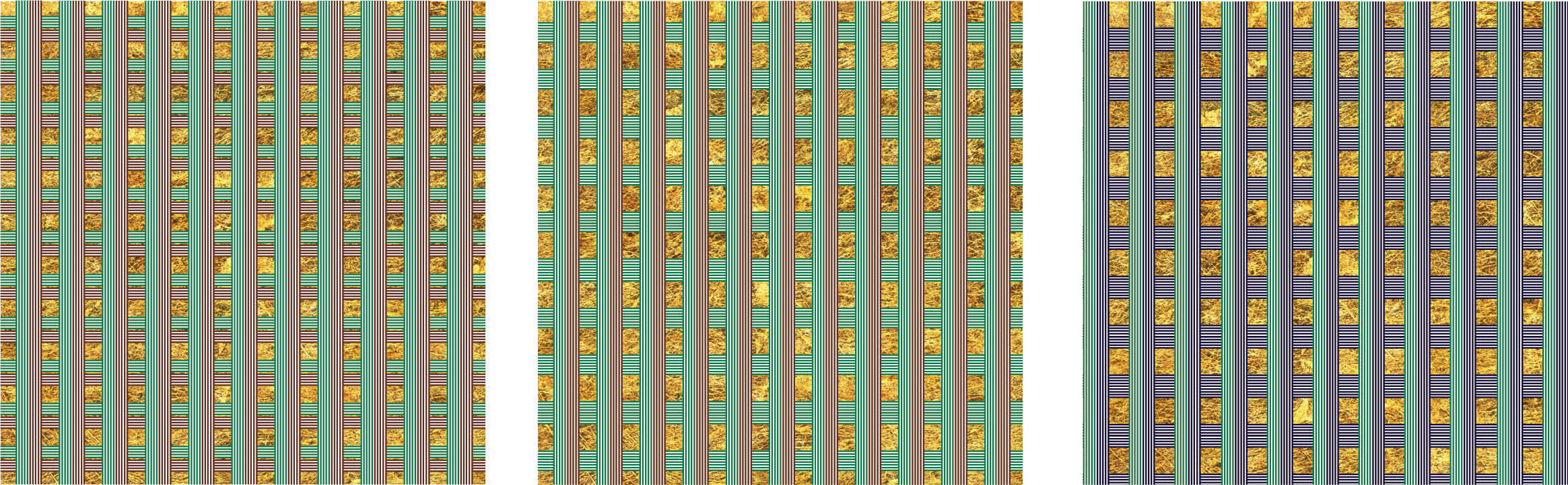 Briar Plaid Triptych