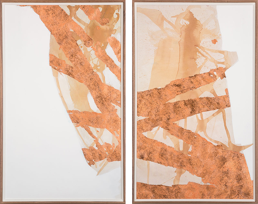 Copper Sticks Diptych