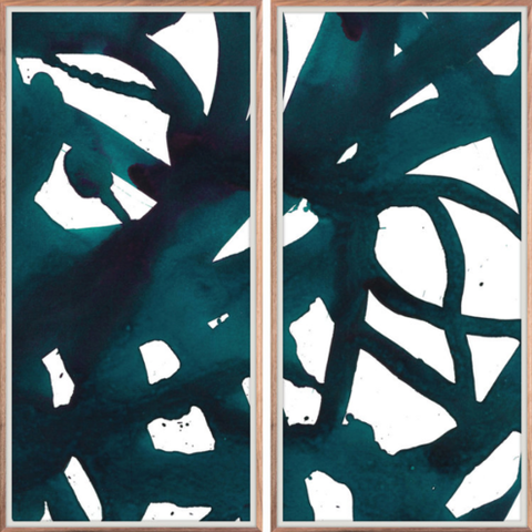 Malta Abstract Diptych