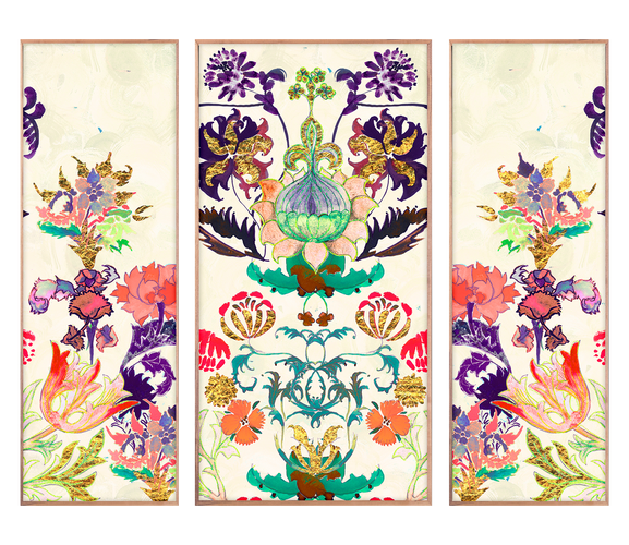 Royal Chinoiserie Triptych